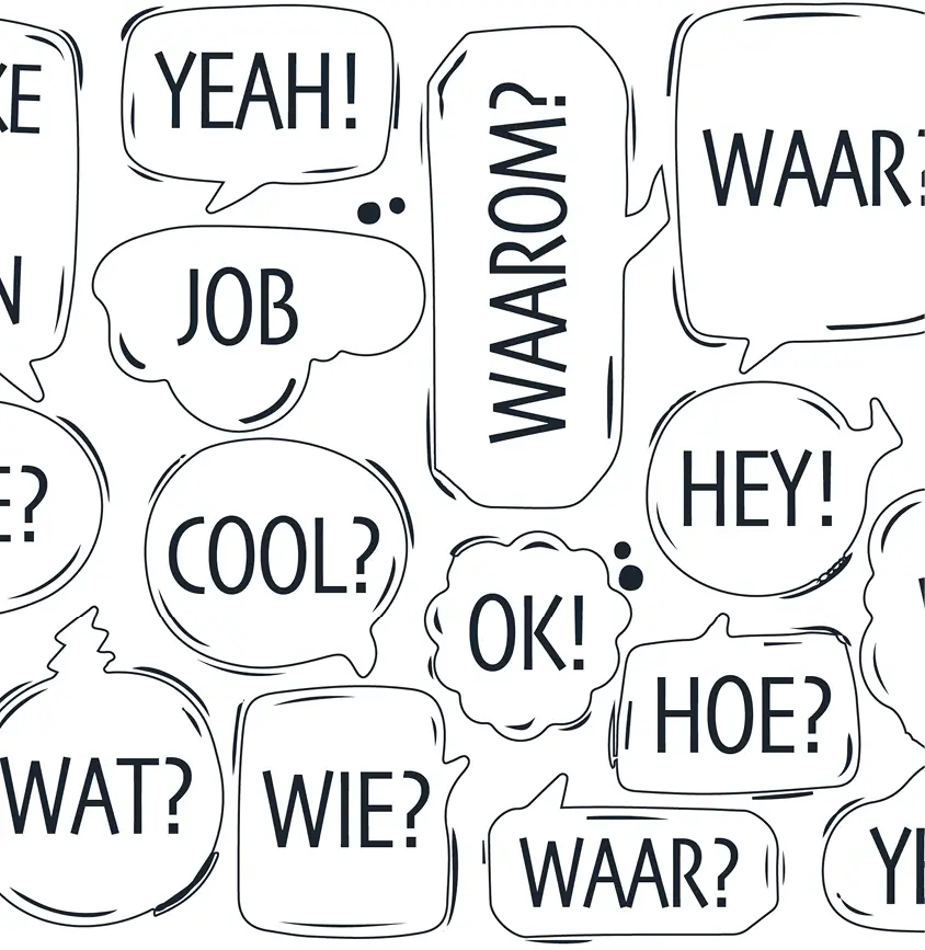 Tagcloud met feedback en vragen medewerkers